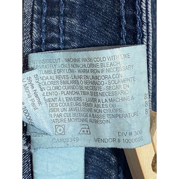 Gloria Vanderbilt Straight Leg Denim Jeans Blue Stretchy Women’s Size 10 - Picture 7 of 10